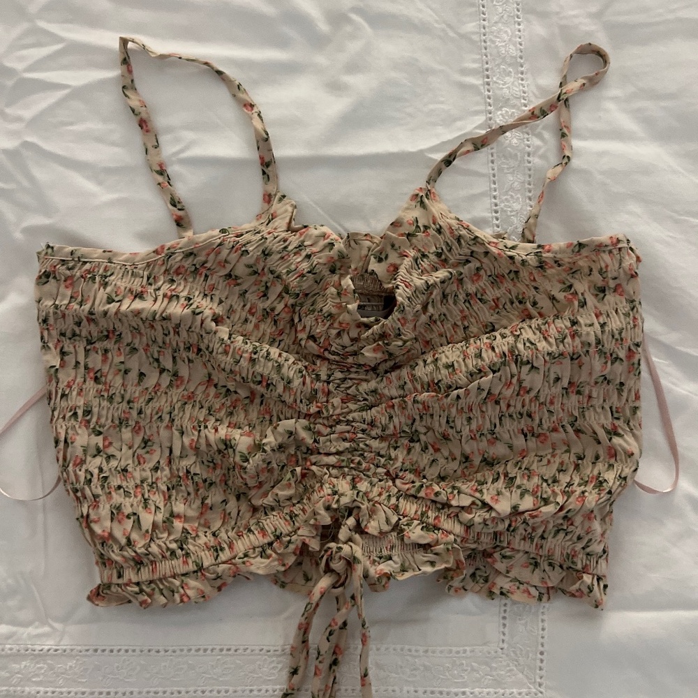 Zara tank top floral size xs